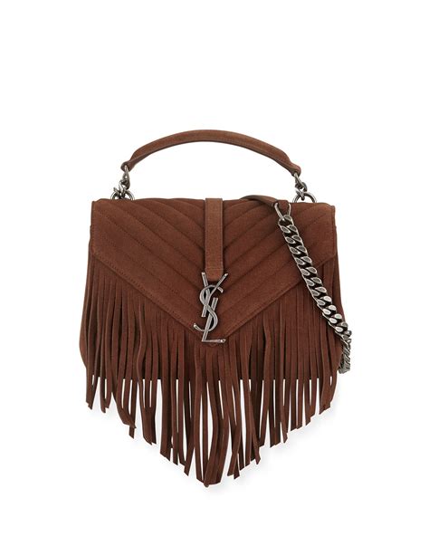 ysl suede bag with fringe